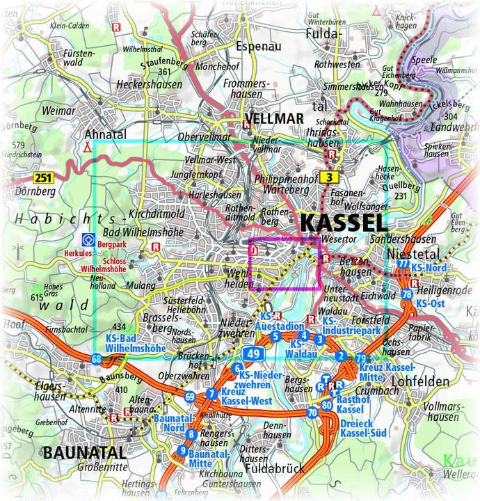 Actual product image PublicPress City Map Kassel(1277)