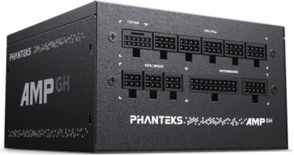 Actual product image Phanteks AMP GH 750W 80 PLUS Gold power supply, PCIe 5.1, ATX 3.1 - 750 watts, black (750 W)