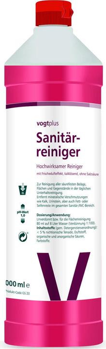 Produktbild vogtplus Sanitärreiniger, kalklösend, ohne Salzsäure