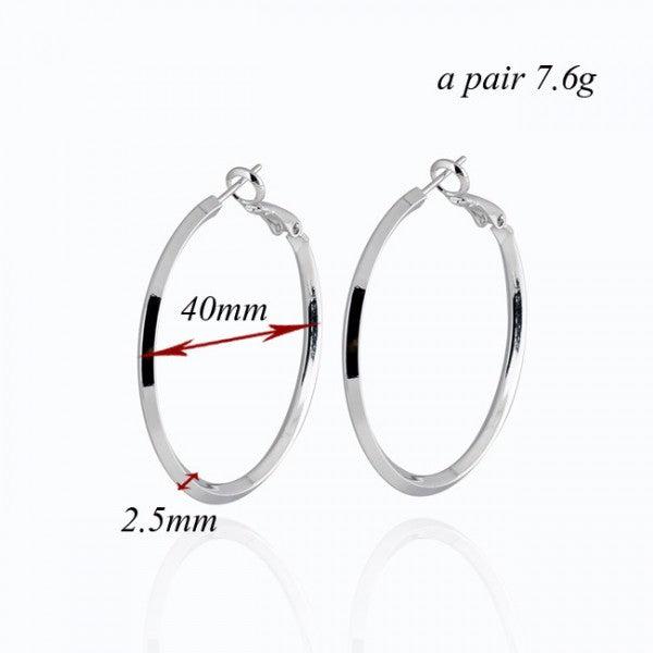 Actual product image Hermex Gold plated LUXURY earrings - platinum (Copper alloy)