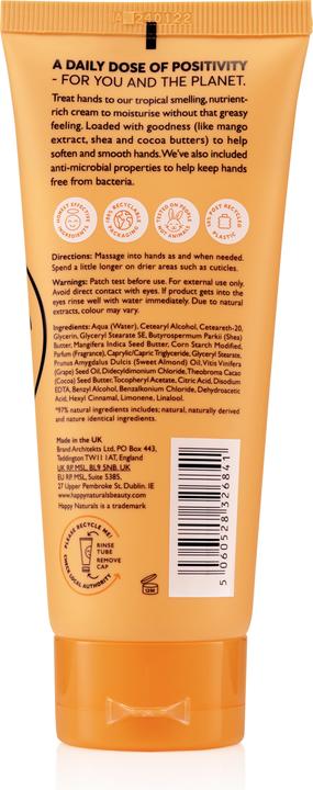 Image du produit Happy Naturals Crème hydratante pour les mains 100ml (100 ml)