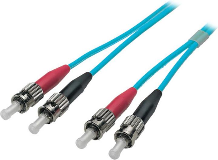Produktbild Dönges Patchkabel LWL, ST/ST 50/125Âµ, OM3, 1 m, aqua (1 m)