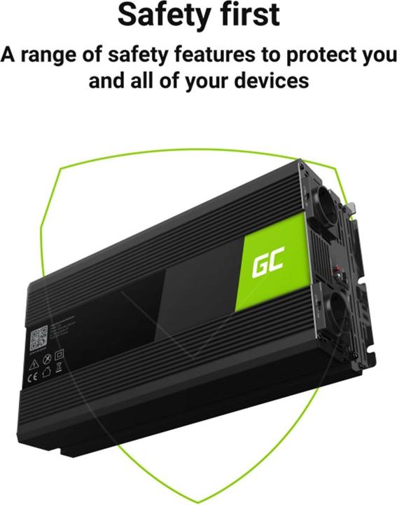 Actual product image GreenCell Inverter 24V to 230V Pure sine 3000W