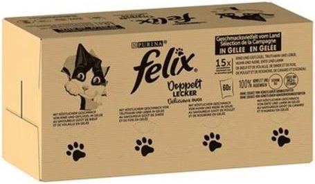 Actual product image Felix Twice as tasty meat (Adult, 120 pcs., 10200 g)