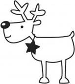 Actual product image Rayher Stamp Rudolf the Great, 3cm ø