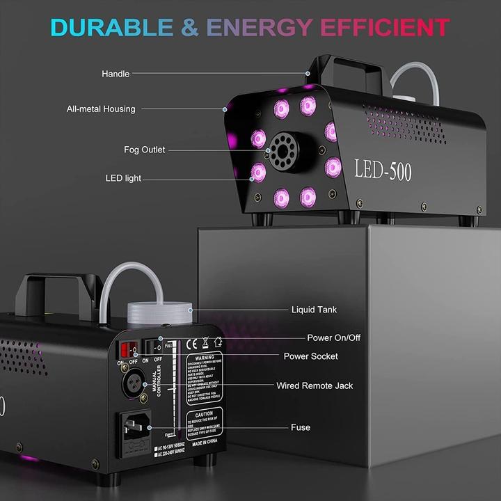 Image du produit Motorenbau Nebelmaschine mit LED & Fernbedienung