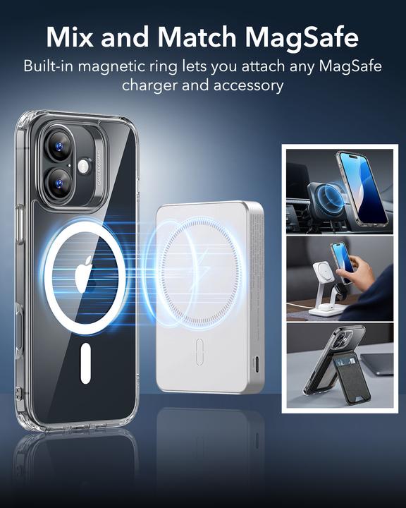 Actual product image ESR Classic Hybrid HaloLock Case (Apple iPhone 16)