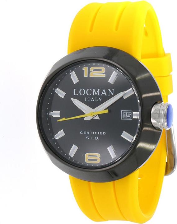 Immagine prodotto Locman Orologio da uomo Italia Change nero / giallo Ref. 0422 (Orologio da polso analogico, 46 mm)