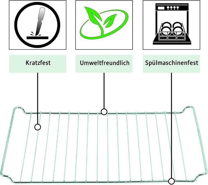 Image du produit Icqn Backblech & Gitter Set für Whirlpool, Ignis, Bauknecht, Indesit, Algor, Neckermann und Lloyds