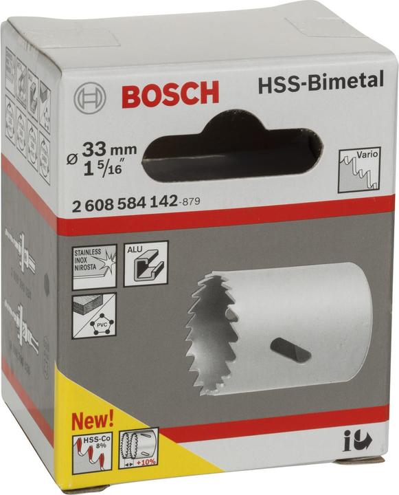 Actual product image Bosch Professional Zubehör Hole saw HSS bimetal for standard adapter, 33 mm, 1 5/16-inch (16)