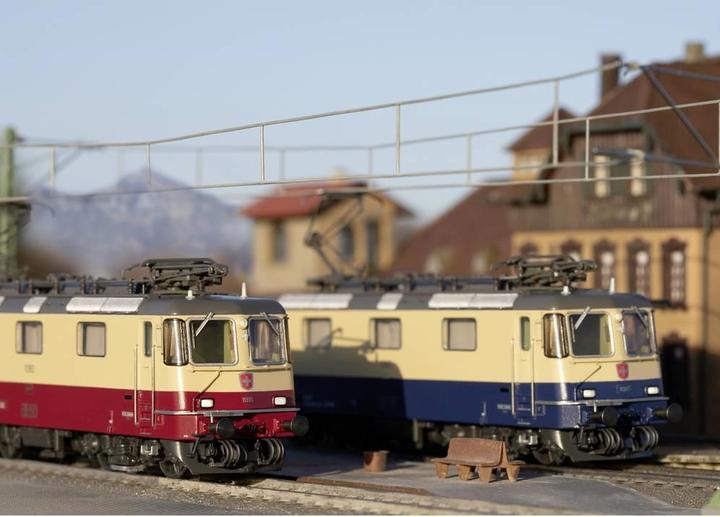 Image du produit Trix H0 T25100 Coffret double de locomotives électriques Re 421 (Voie VI)