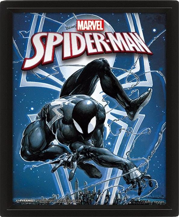 Actual product image Pyramid Framed 3D Cornice Marvel Spider-man/Venom 26x20cm (26 x 20 cm)
