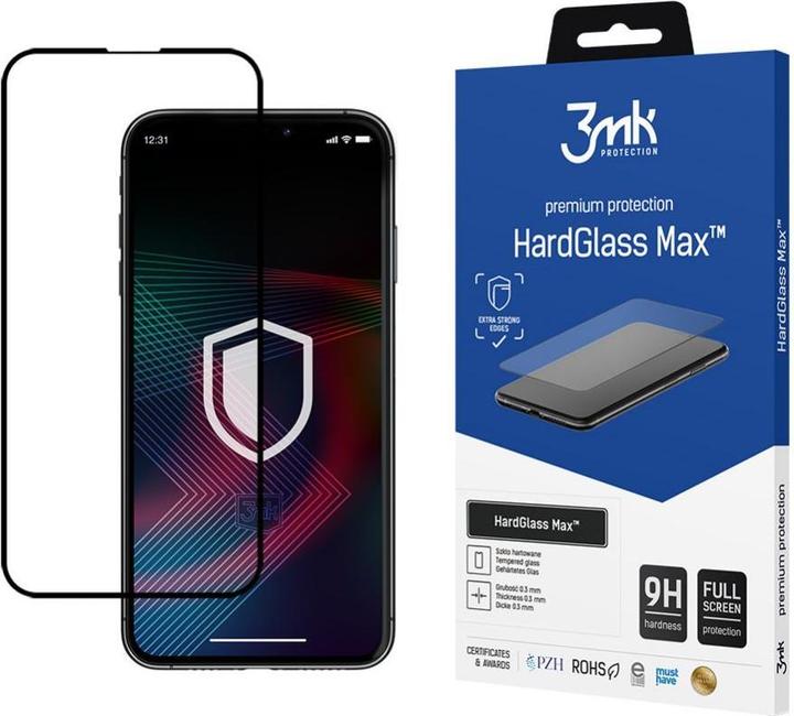 Image du produit 3MK Verre de sécurité LCD Hard Glass Max Apple iPhone 14 Plus Noir (1 pièce(s), Apple iPhone 14 Plus)
