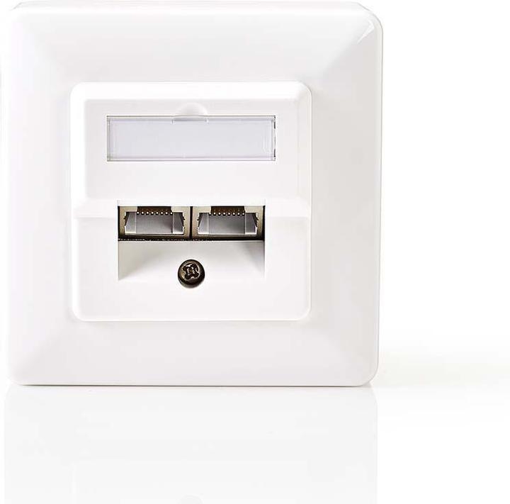 Image du produit Nedis Prise murale 2X RJ45 femelle - Montage (U/UTP, CAT5)