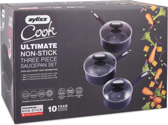 Produktbild Zyliss Kochtopf-Set Ultimate 3-teilig (20 cm, Pfannenset + Topfset, Aluminium)