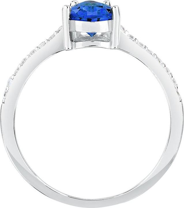 Image du produit Morellato Elégante bague en argent avec zircons Tesori SAIW2040 - Circuit : 58 mm (58, Argent 925)