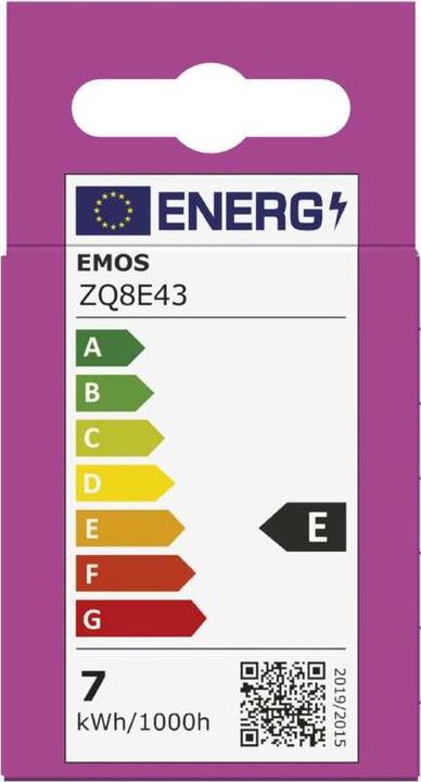 Etichetta energetica Emos Classic (GU10, 7 W, 806 lm, 1 x, E)
