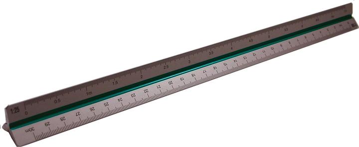 Rumold Dreikantmassstab Aluminium 30cm (30 cm)