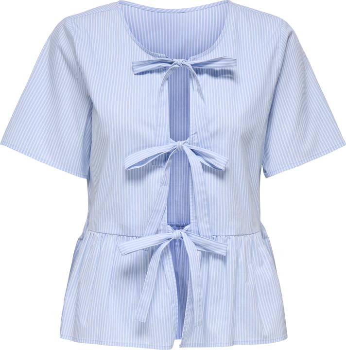 Image du produit JdY Locker geschnitten Hemdkragen Voluminöser Armschnitt Top Top mit Schösschen (XL)