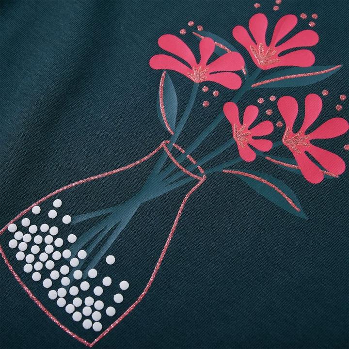 Immagine prodotto VidaXL Camicia da bambino a maniche lunghe verde scuro 116,Materiale: 95 (116)