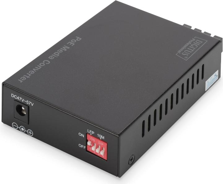 Actual product image Digitus PoE Media Converter Multimode 10/100/1000Base-T to 1000Base-SX Incl. power supply 30W SC connector (Media converter)