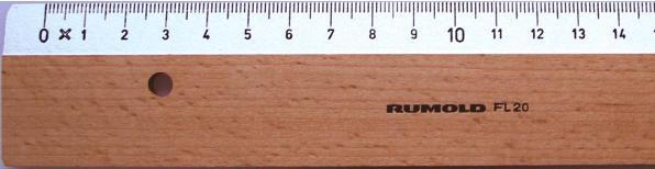 Immagine prodotto Rumold Righello piatto in faggio laccato 100 (1000 mm)