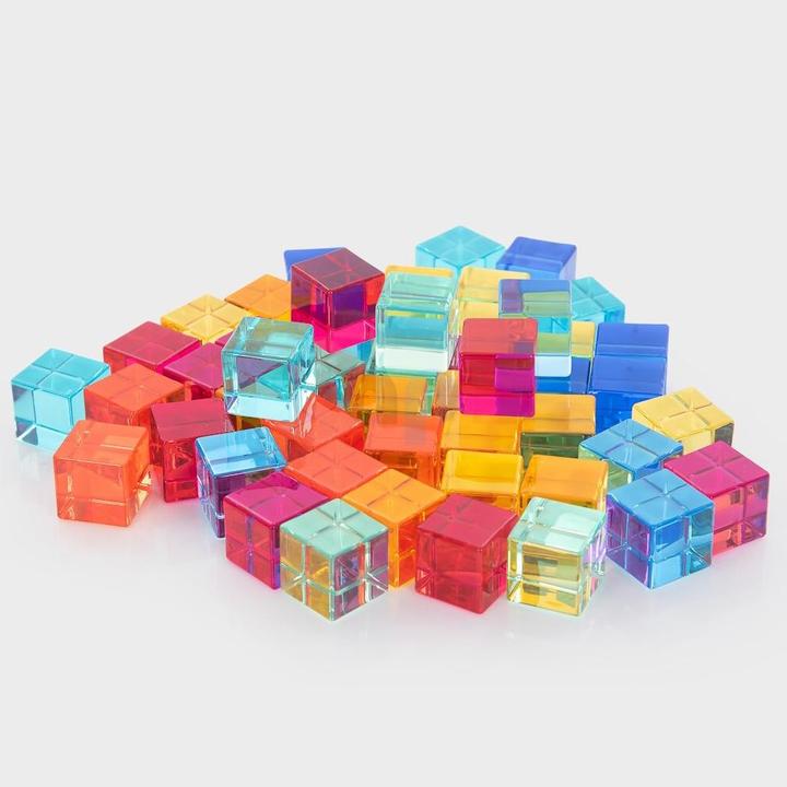 Actual product image TickiT 50 colored and transparent acrylic cubes