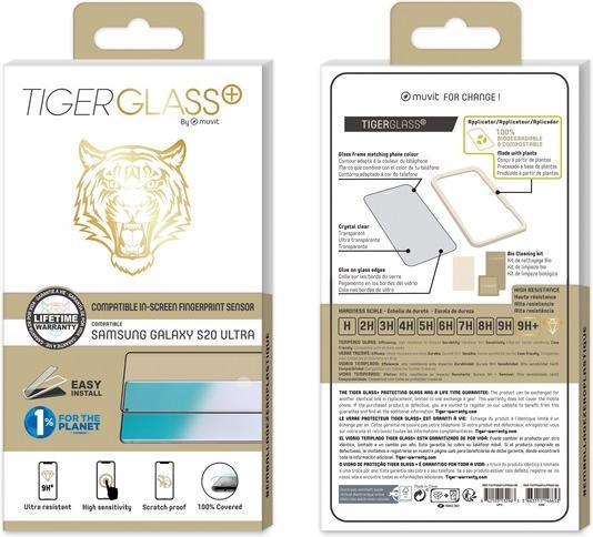 Immagine prodotto Muvit Tiger Glass Plus Verre Trempe Antibacterie: Samsung Galaxy S20ultra/5g (1 Pezzo/i, Samsung Galaxy S20 Ultra)