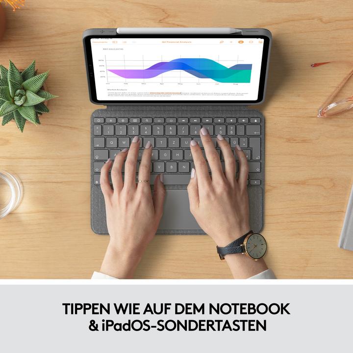 Actual product image Logitech Combo Touch (CH, iPad Pro 11 2021 (3rd Gen), iPad Pro 11 2020 (2. Gen), iPad Pro 11 2018 (1. Gen), iPad Pro 11 2022 (4th Gen))