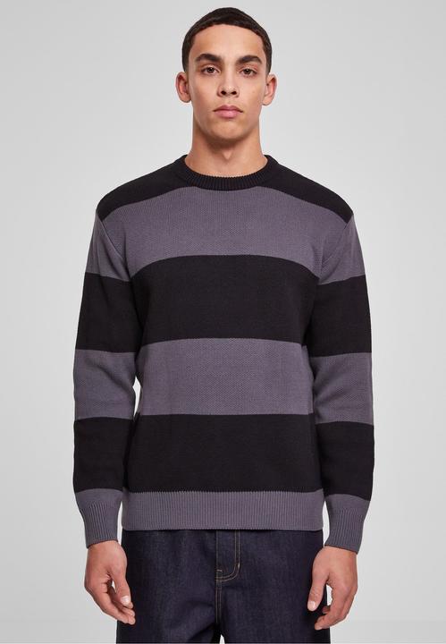 Actual product image Urban Classics Heavy Oversized Striped Sweatshirt (S)
