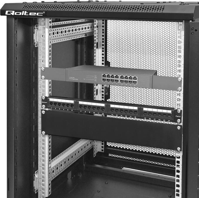 Immagine prodotto Qoltec Blindblende für 19-Zoll-RACK-Schränke
