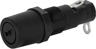 Immagine prodotto Schurter Portafusibili 5 x 20 mm / 6,3 x 32 mm 10MOhm 250V 10A Nero Termoplastico Montaggio a pannello IP40 (10 A)