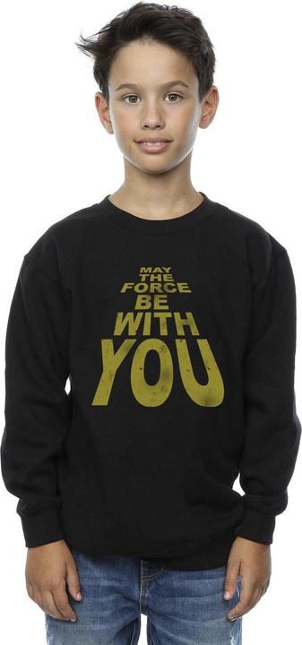 Produktbild Star Wars May The Force Be With You Boyfriend Fit Sweatshirt Jungen (152, 158)