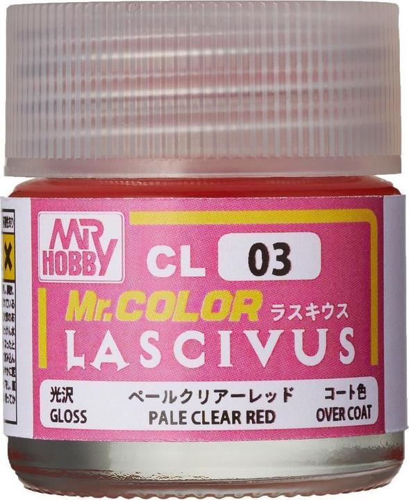 Actual product image Mr.Hobby Mr Hobby -Gunze Mr. Color Lascivus (10 ml) Pale Clear Red
