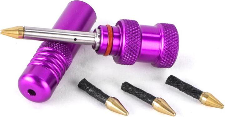 Actual product image Dynaplug Air Tubeless Road repair kit, purple
