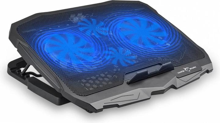 Produktbild Cooling stand for laptop Shark Ice Warrior, up to 17.3 ", 4 fans, blue backlight