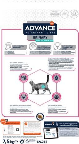 Produktbild Advance Cat Urinary Sterilized Minder Calorieën (Adult, 1 Stk., 7610 g)