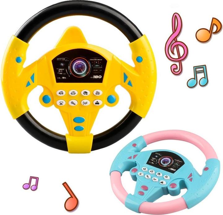 Produktbild Activity Board Co-Pilot Musik-Lenkradsimulationsspielzeug, Kinderspielzeug für die Früherziehung, elektronisches