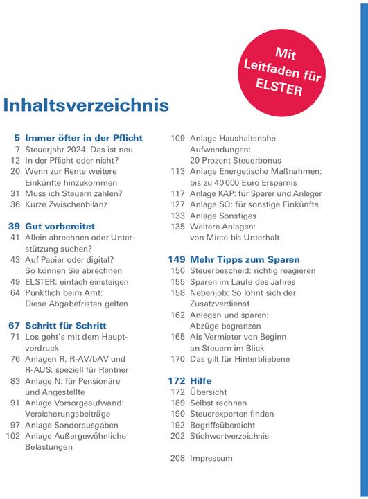 Produktbild Steuererklärung 2024/2025 - Rentner, Pensionäre (Deutsch, Udo Reuss, 2024)