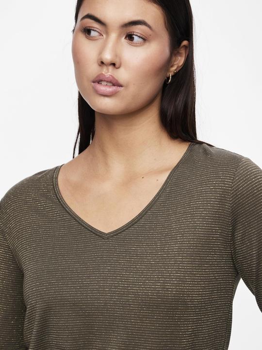 Image du produit Pieces Pcbillo Ls V-Neck Lurex Stripes Noos (XXL)