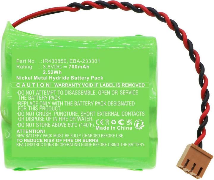 Productafbeelding CoreParts Batterij voor Amano prikklok (3.60 V, 700 mAh)