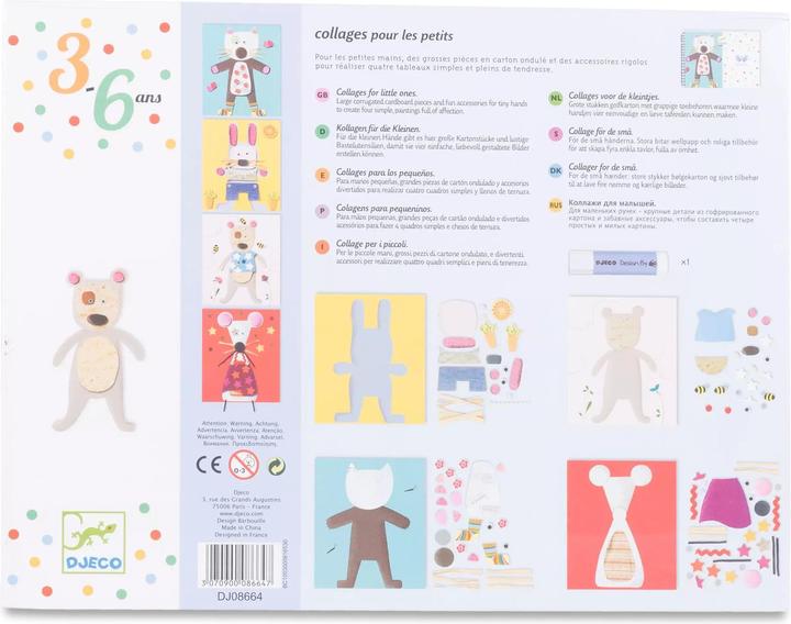 Actual product image Djeco Sticker collage