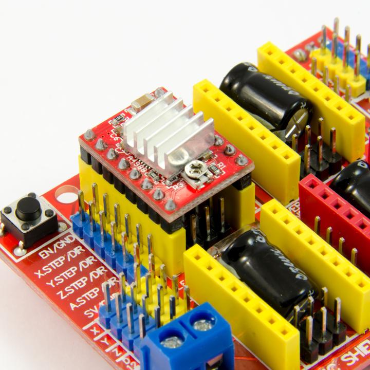 Actual product image Purecrea CNC Shield A4988 Arduino for 3D printers and milling machines (GRBL)