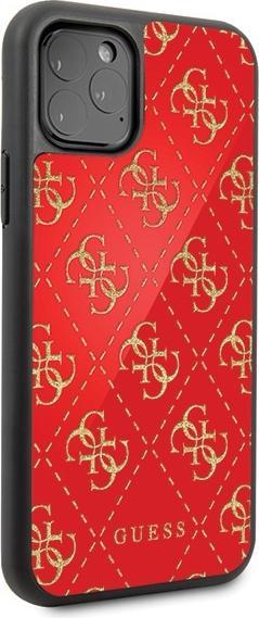 Immagine prodotto Guess Doppio strato Glitter 4G per Apple iPhone 11 Pro - rosso (Apple iPhone 11 Pro)
