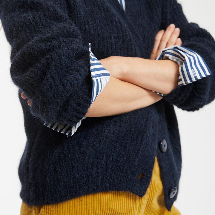 Actual product image La Redoute Collections Cardigan with V-neck Signature GILDAS (38)