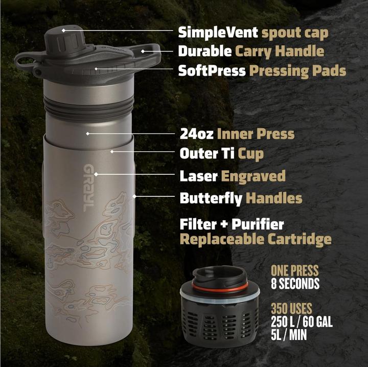 Produktbild Grayl GeoPress Purifier Titanium