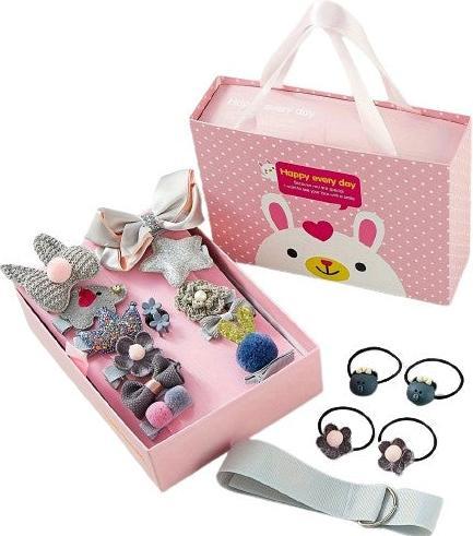 Produktbild Activity Board 18 Stück Haarspangen-Set Kleinkind Mädchen, Haarschmuck Mädchen, Haarspangen mit Geschenkbox (18 Stk.)