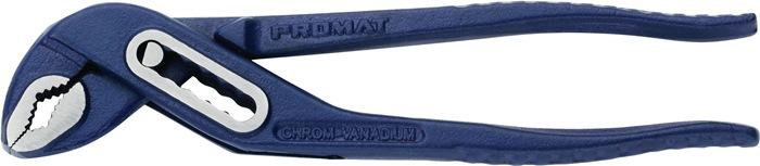 Produktbild Nordwest Handel AG Wasserpumpenzange L.300mm Spann-W.45mm pol.blau kordiert PROMAT (300 mm)