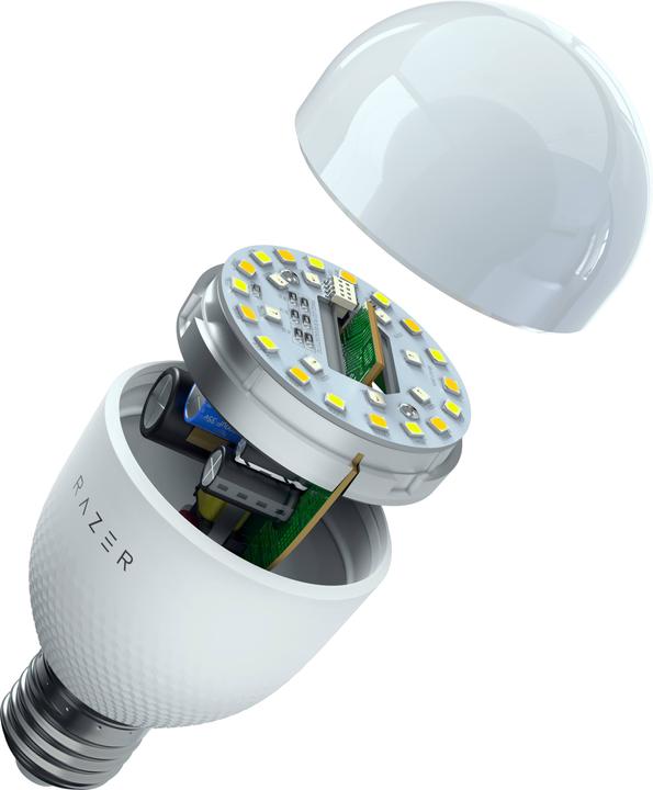 Produktbild Razer Aether Smart-Glühbirne (E27) - RGB-LED-Glühbirne für Smart Homes (E27, E26, 9 W, 800 lm, 1 x, F)