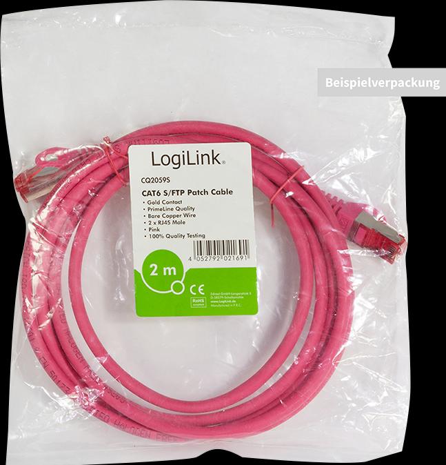 Produktbild LogiLink Netzwerkkabel (S/FTP, CAT6, 0.50 m)